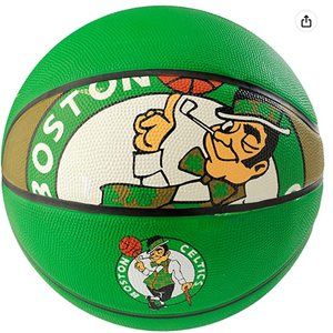 Spalding NBA Boston Celtics Courtside Rubber Basketball RARE